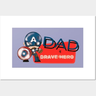 Dad is my Hero Posters and Art